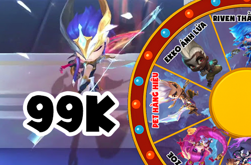 Vòng Quay 99k 100% Pet Tím
